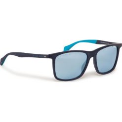 Okulary przeciwsłoneczne BOSS - 1078/S Matte Blue. Niebieskie okulary przeciwsłoneczne męskie Boss, z tworzywa sztucznego. Za 789,00 zł.