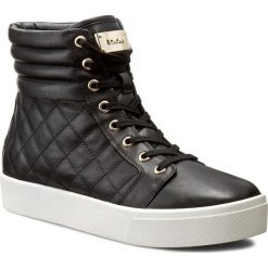 Sneakersy DKNY - Brea-High Top Luxe Sneaker K3507963 Black 001. Czarne półbuty damskie DKNY, bez wzorów, ze skóry, bez kołnierzyka. W wyprzedaży za 389,00 zł.