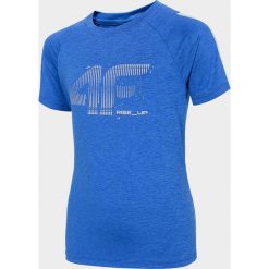 Koszulka sportowa chłopięca (122-164). T-shirty chłopięce bez wzorów, z dzianiny, bez rękawów. W wyprzedaży za 34,99 zł.