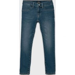 Polo Ralph Lauren - Jeansy dziecięce Aubrie 128-176 cm. Niebieskie jeansy dziewczęce Polo Ralph Lauren, bez wzorów, z elastanu. W wyprzedaży za 219,90 zł.