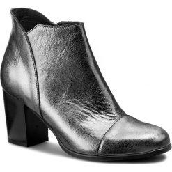 Botki ANN MEX - 7857 11SRCD Ciemny Metalik. Czarne buty zimowe damskie marki Ann Mex, ze skóry. W wyprzedaży za 249,00 zł.