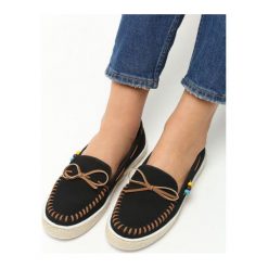 Espadryle damskie: Czarne Espadryle Orona