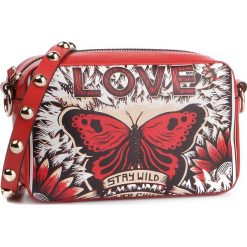 Torebka RED VALENTINO - RQ0B0A99 Fiamma MM0. Czerwone torebki klasyczne damskie marki Red Valentino, bez wzorów, ze skóry, eleganckie, na ramię, bez dodatków. Za 1179,00 zł.