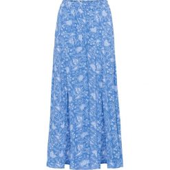 Spódnica maxi z rozcięciami bonprix niebieski wzorzysty. Niebieskie spódniczki damskie bonprix, bez wzorów, maxi. Za 42,99 zł.