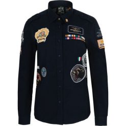 Koszula Aeronautica Militare. Koszule damskie s, bez wzorów, z włoskim kołnierzykiem, z długim rękawem. Za 649,00 zł.