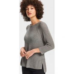 Gładki sweter - Szary. Szare swetry klasyczne damskie marki Reserved, s. Za 59,99 zł.