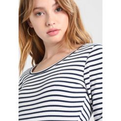 Bluzki asymetryczne: Tommy Jeans STRIPE LONGSLEEVE Bluzka z długim rękawem black iris/ bright white