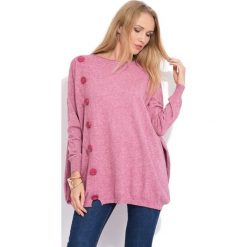 FILLE DU COUTURIER sweter damski Bethanie 42 różowy. Różowe swetry damskie Fille Du Couturier, bez wzorów, z materiału, z długim rękawem, długie, bez kaptura. W wyprzedaży za 228,00 zł.