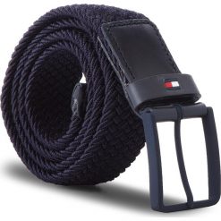 Pasek Męski TOMMY HILFIGER - Solid Modern Elastic AM0AM03479 85 413. Niebieskie paski damskie marki TOMMY HILFIGER, w paski, z materiału. Za 229,00 zł.