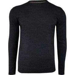 Grafitowy, Popielaty Sweter Męski -BRAVE SOUL- Okrągły Dekolt, Kolor Wpadający w Granat SWBRSAW19PARSECPdknavymix. Niebieskie swetry męskie m, eleganckie, z okrągłym kołnierzem. Za 59,00 zł.