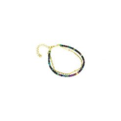Bransoletka Chryzokola złoto. Żółte bransoletki damskie z cyrkoniami marki Brazi druse jewelry, złote. Za 180,00 zł.