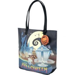 Miasteczko Halloween Loungefly - Halloween Town Torba zakupowa wielokolorowy. Pomarańczowe torebki klasyczne damskie Miasteczko Halloween, z nadrukiem, z nadrukiem. Za 244,90 zł.