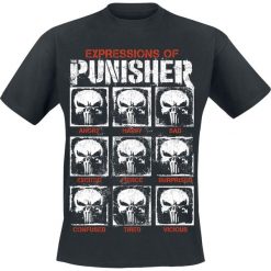 The Punisher Expressions T-Shirt czarny. Czarne t-shirty męskie marki The Punisher, xl, z nadrukiem, z okrągłym kołnierzem. Za 54,90 zł.