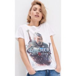 Koszulka The Witcher - Biały. Białe koszulki damskie House, s, bez wzorów, bez kołnierzyka, bez rękawów. Za 49,99 zł.