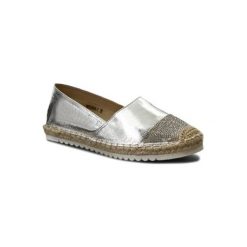 JENNY FAIRY WS569A-1. Szare espadryle damskie Jenny Fairy, bez wzorów, ze skóry ekologicznej, bez obcasa. Za 69,99 zł.
