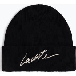 Lacoste - Czapka męska z domieszką alpaki, niebieski. Niebieskie czapki męskie marki Lacoste, z aplikacjami, klasyczne. Za 229,95 zł.
