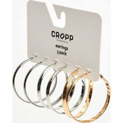 3 pack kolczyki koła - Złoty. Żółte kolczyki damskie marki Cropp, złote. Za 24,99 zł.