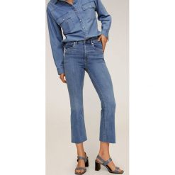 Mango - Jeansy Bootcrop. Niebieskie jeansy damskie Mango, z podwyższonym stanem. Za 139,90 zł.