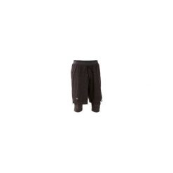 Spodenki do biegania RUN DRY+ BREATHE męskie. Czarne spodenki sportowe męskie KALENJI, xl, bez wzorów, z elastanu, do biegania. Za 69,99 zł.
