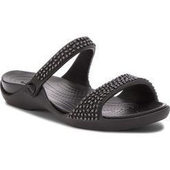 Chodaki damskie: Klapki CROCS - Cleo V Diamante Sandal W 205102 Black/Black