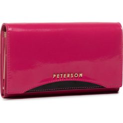 Duży Portfel Damski PETERSON - 466.01-09-10-07 Pink. Różowe portfele damskie Peterson, bez wzorów, ze skóry. Za 139,00 zł.