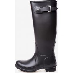 Hunter Kalosze Czarny. Czarne kalosze damskie Hunter, w paski, z materiału. Za 559,95 zł.