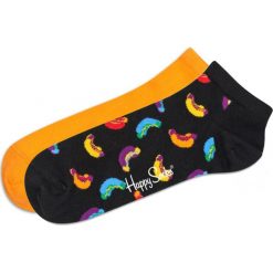 Happy Socks Hotdog 2-pack Skarpetki Czarny Pomarańczowy Wielokolorowy. Pomarańczowe skarpetki męskie z elastanu. Za 57,95 zł.