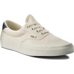 Tenisówki VANS - Era 59 VN0A38FSQKK White/Vintage Ind. Białe półbuty damskie marki Vans, bez wzorów, z gumy, bez zapięcia. W wyprzedaży za 219,00 zł.