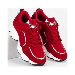 Buty sportowe damskie: VICES Buty damskie zamszowe 85462 czerwone r. 37
