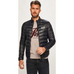 EA7 Emporio Armani - Kurtka. Niebieskie płaszcze męskie EA7 Emporio Armani, xl, bez wzorów, z materiału, krótkie, bez kaptura. Za 699,90 zł.