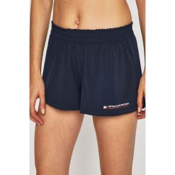 Tommy Sport - Szorty. Niebieskie spodenki sportowe damskie Tommy Sport, s, bez wzorów, z elastanu, sportowe. W wyprzedaży za 129,90 zł.