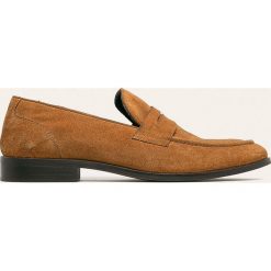 Medicine - Mokasyny skórzane Casual Utility. Pomarańczowe mokasyny męskie MEDICINE, ze skóry, casualowe, z okrągłym noskiem. Za 239,90 zł.