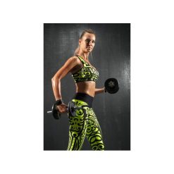 TOP PUSH-UP ETNO - LIMONKA. Czarne topy sportowe damskie marki Feelj!, l, z dzianiny. Za 139,00 zł.