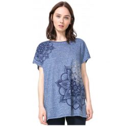 Desigual T-Shirt Damski M Niebieski. Niebieskie t-shirty damskie Desigual, s. W wyprzedaży za 129,00 zł.