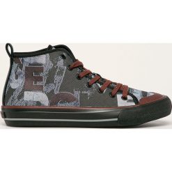 Desigual - Tenisówki. Czarne trampki i tenisówki damskie Desigual, z gumy, na sznurówki. W wyprzedaży za 199,90 zł.