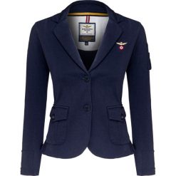 Marynarka AERONAUTICA MILITARE. Niebieskie marynarki damskie Aeronautica Militare, bez wzorów, z bawełny. Za 600,00 zł.