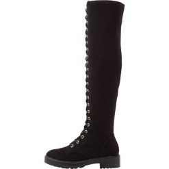 Even&Odd Muszkieterki black. Czarne buty zimowe damskie Even&Odd, z materiału. W wyprzedaży za 239,20 zł.