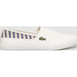 Lacoste - Tenisówki. Białe trampki męskie Lacoste, z gumy. W wyprzedaży za 149,90 zł.