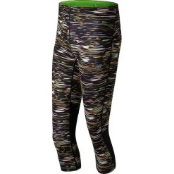 Spodnie sportowe "Impact" w kolorze czarnym ze wzorem. Czarne bryczesy damskie marki New Balance, xs, z materiału. W wyprzedaży za 142,95 zł.
