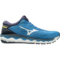 Buty do biegania męskie MIZUNO WAVE SKY 3 CAMPANULA/WHT/BYELLOW / JZGC190201. Buty sportowe męskie Mizuno, bez zapięcia, do biegania, mizuno wave. Za 649,99 zł.