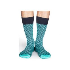 Skarpetki Happy Socks Dressed SQO34-7000. Czarne skarpetki męskie Happy Socks, bez wzorów, z bawełny. Za 56,00 zł.