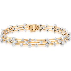 Bransoletka Złota - złoto 585, Brylant 1,92ct. Żółte bransoletki damskie W.KRUK, z brylantem, złote. Za 31990,00 zł.