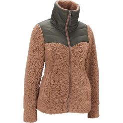 Bluza rozpinana z polaru baranka bonprix wielbłądzia wełna - ciemnooliwkowy. Pomarańczowe bluzy damskie bonprix, bez wzorów, z poliesteru, bez rękawów, bez kaptura. Za 179,99 zł.