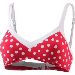 Biustonosz bikini w kolorze biało-różowym. Czerwone biustonosze Najlepsze stroje na plażę, z materiału. W wyprzedaży za 125,95 zł.