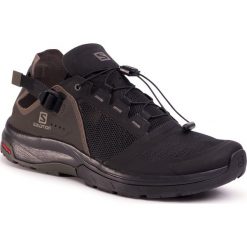 Trekkingi SALOMON - Tech Amphib 4 409925 31 V0 Black/Beluga/Castor Gray. Czarne trapery męskie Salomon, ze skóry ekologicznej, bez zapięcia. W wyprzedaży za 329,00 zł.