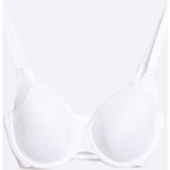 Triumph - Biustonosz Airy Sensation. Białe biustonosze z fiszbinami marki Triumph, z haftami, z elastanu. W wyprzedaży za 179,90 zł.