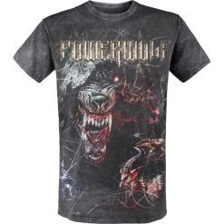 Powerwolf TSOS - Wolf T-Shirt ciemnoszary. Szare t-shirty męskie z nadrukiem Powerwolf, xl, z dekoltem na plecach. Za 121,90 zł.