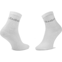 Zestaw 3 par wysokich skarpet unisex Reebok - Act Core Crew Sock 3p DU2992 White/White/White. Białe skarpetki damskie Reebok, bez wzorów, z elastanu. Za 29,95 zł.