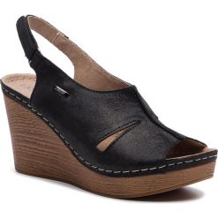 Sandały LASOCKI - 1986-04 Black. Czarne klapki damskie Lasocki, bez wzorów, ze skóry, bez obcasa, na obcasie. Za 139,99 zł.