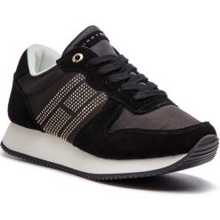 Sneakersy TOMMY HILFIGER - Sparkle Satin City Sneaker FW0FW03991 Black 990. Półbuty damskie TOMMY HILFIGER. W wyprzedaży za 239,00 zł.